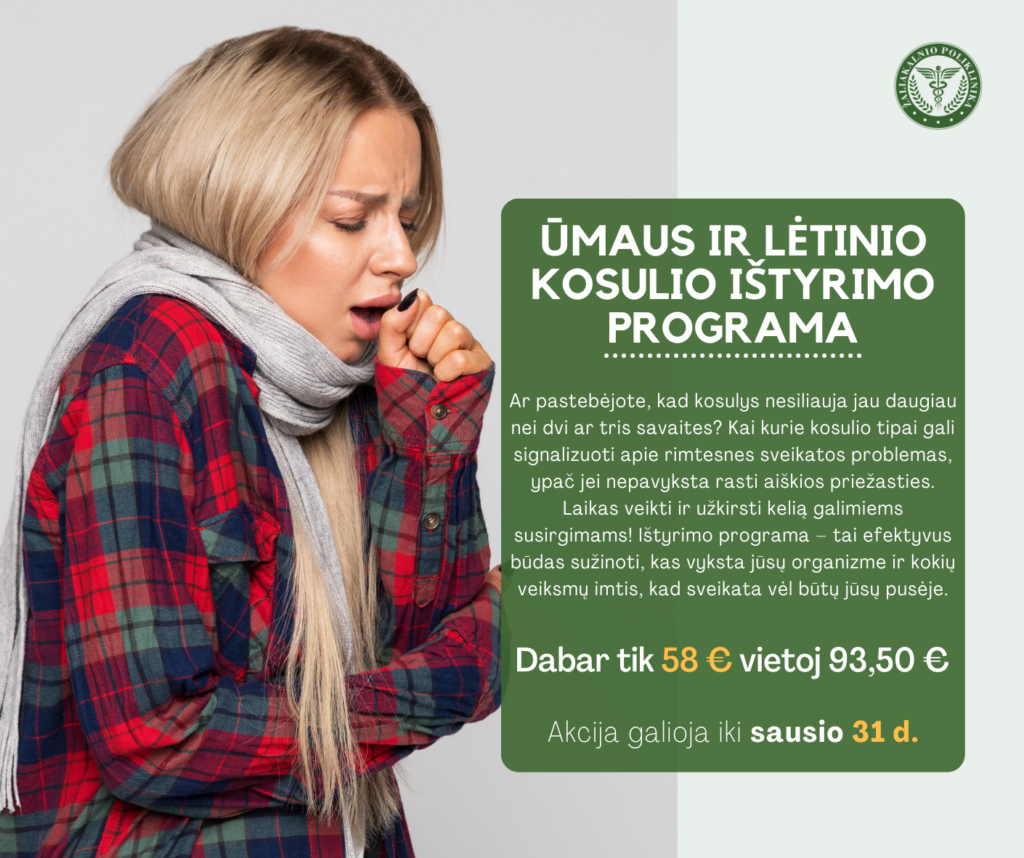 Akcija! Ūmaus ir lėtinio kosulio ištyrimo programa