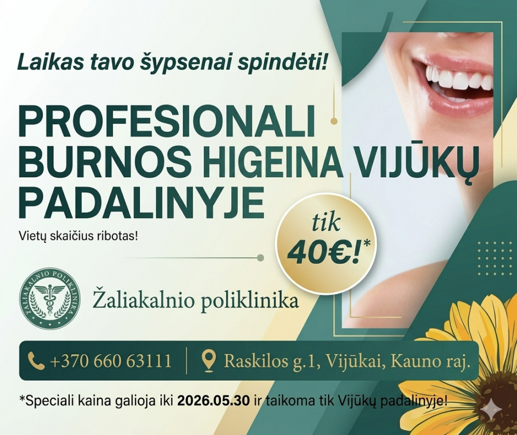 AKCIJA! Laikas tavo šypsenai spindėti!