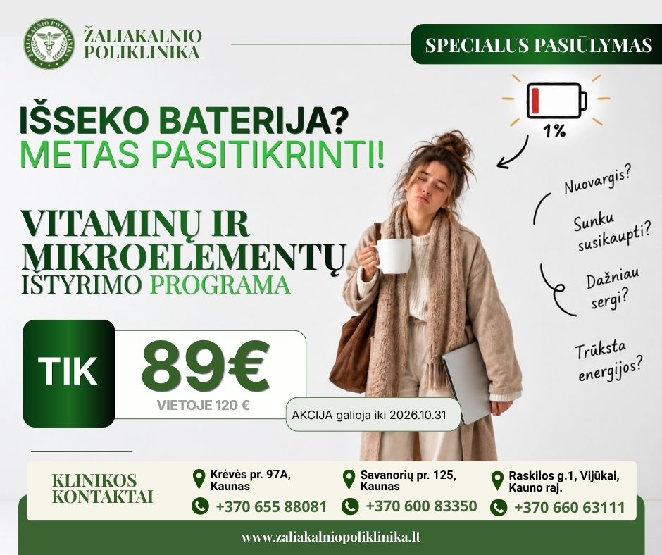 RUDUO – metas pasirūpinti savo organizmu! Visą spalio mėnesį – SPECIALI KAINA kraujo tyrimų paketui!